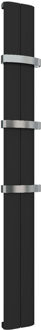 Eastbrook Design radiator verticaal aluminium mat zwart 120x18.5cm 421 watt - Berlini