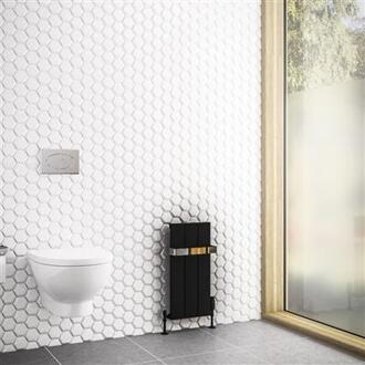 Eastbrook Design radiator verticaal staal mat zwart 180x37,5cm 1264 watt - Eastbrook Rosano