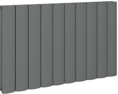 Eastbrook Guardia Design radiator horizontaal aluminium mat antraciet 60x104cm 1790 watt