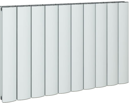 Eastbrook Guardia Design radiator horizontaal aluminium mat wit 60x123cm 2080 watt