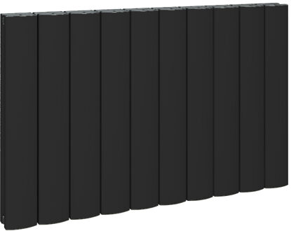 Eastbrook Guardia Design radiator horizontaal aluminium mat zwart 60x66cm 1120 watt