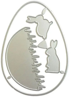 Easter Bunny Metal Cutting Dies Stencil Scrapbooking DIY Album Stamp Paper Card X4YD