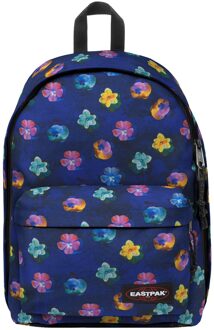 Eastpak Out Of Office flowerblur navy backpack Blauw - H 44 x B 29.5 x D 22