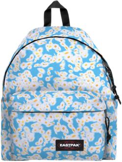Eastpak Padded Pak'r flower swift blue rugzak Blauw - H 40 x B 30 x D 18 cm