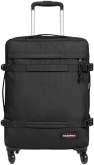 Eastpak Transit'R 4 S black Handbagage koffer Trolley Zwart - H 54 x B 35 x D 23