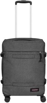 Eastpak Transit'R 4 S+ black denim zachte koffer Zwart - H 54 x B 35 x D 23 cm