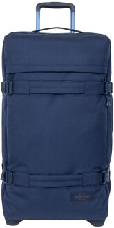 Eastpak Transit'R L monotone navy zachte kofferreistas met wielen Blauw - H 79 x B 40 x D 33 cm