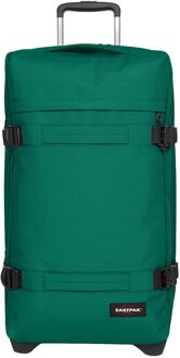 Eastpak Transit'R L pineneedle green zachte kofferreistas met wielen Groen - H 79 x B 40 x D 33 cm
