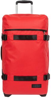 Eastpak Transit'R L Tarp red zachte kofferreistas met wielen Rood - H 79 x B 40 x D 33 cm