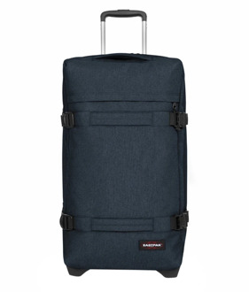 Eastpak Transit'R L triple denim Zachte koffer Blauw - H 79 x B 40 X D 33