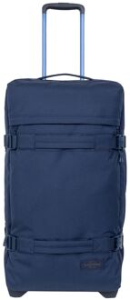 Eastpak Transit'R M monotone navy zachte koffer Blauw - H 67 x B 35.5 x D 30 cm