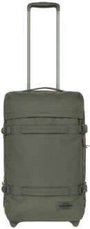 Eastpak Transit'R S monotone khaki zachte kofferreistas met wielen handbagage Groen - H 51 x B 32.5 x D 23 cm