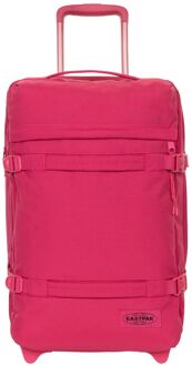 Eastpak Transit'R S monotone pink zachte kofferreistas met wielen handbagage Roze - H 51 x B 32.5 x D 23 cm