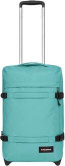 Eastpak Transit'R S stream blue zachte kofferreistas met wielen handbagage Blauw - H 51 x B 32.5 x D 23 cm