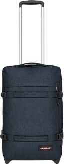 Eastpak Transit'R S triple denim zachte kofferreistas met wielen handbagage Blauw - H 51 x B 32.5 x D 23 cm