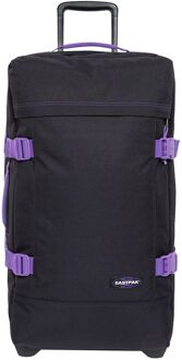 Eastpak Tranverz L kontrast vineyard zachte kofferreistas met wielen Paars - H 79 x B 40 x D 33 cm