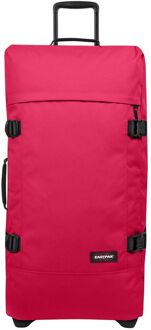 Eastpak Tranverz L saffron red zachte kofferreistas met wielen Rood - H 79 x B 40 x D 33 cm