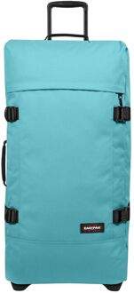Eastpak Tranverz L waterfall blue zachte kofferreistas met wielen Blauw - H 79 x B 40 x D 33 cm