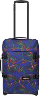 Eastpak Tranverz S brize palm navy zachte kofferreistas met wielen handbagage Multicolor - H 51 x B 32.5 x D 24 cm