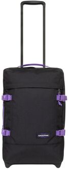 Eastpak Tranverz S kontrast vineyard zachte kofferreistas met wielen handbagage Zwart - H 51 x B 32.5 x D 24 cm