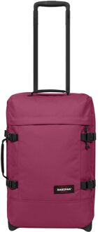 Eastpak Tranverz S wine burgundy zachte kofferreistas met wielen handbagage Rood - H 51 x B 32.5 x D 24 cm