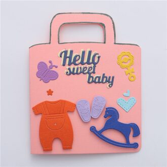 Eastshape Hello Zoete Baby Metalen Stansmessen Little Schoenen sterft voor Card Making Scrapbooking Sterft Embossing Bezuinigingen Stencil