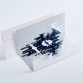 Eastshape Spiegel Wenskaarten Blanco Nieuwjaar Groet Postcard Creatieve Kaarten Kerst Card JJJL00930004