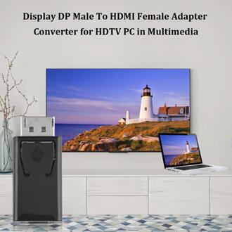 Eastvita Display Port Dp Male Naar Hdmi Female Adapter Zwarte Dp Naar Hdmi Converter Voor Hdtv Pc