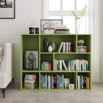 easy bearing bookcase bookshelf five lattice grid ark combination to receive ark small wooden cabinet store content ark
