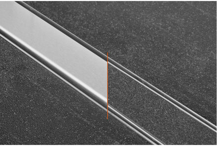 Easy Drain douchegoot 100cm Compact 30 Clean Dryphon Zero/Tegel ws30mm edcom30ztdry-1000 RVS geborsteld