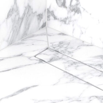 Easy Drain Douchegoot Easy Drain Compact 50 Modulo Stone 90 cm complete set, waterslot 50 mm Geborsteld RVS