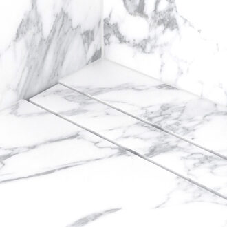 Easy Drain Douchegoot Easy Drain Modulo Stone Flex M1 90 cm, waterslot 50 mm Geborsteld RVS