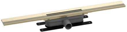 Easy Drain R-line Clean Color douchegoot 70cm brushed brass rlced700bbs Messing geborsteld (goud)
