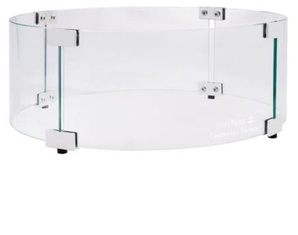 Easy fires glazen ombouw rond RVS