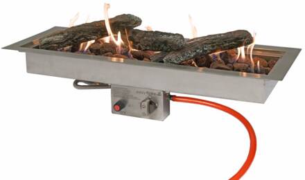 Easy Fires inbouwbrander rechthoek 76x26x16,5cm.