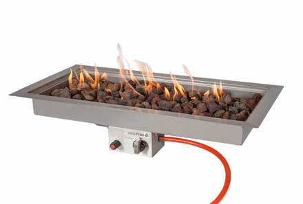 Easy Fires inbouwbrander rechthoek 78x38x16,5cm.