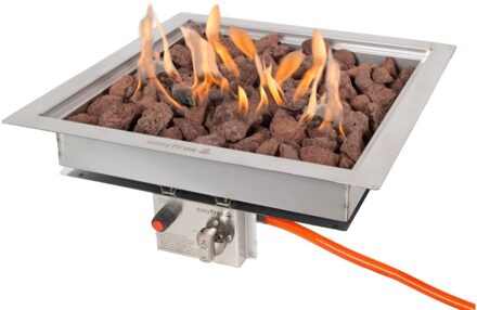 Easy Fires inbouwbrander vierkant 50x50x16,5cm.