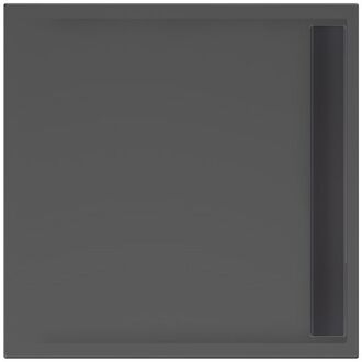 Easy-Tray Douchebak 100x100x5cm Ebony mat zwart