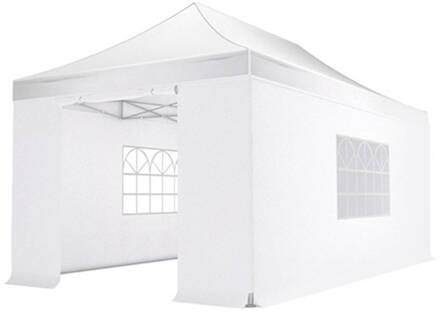 Easy Up 3x4,5m Wit 40mm (Aluminium Buizen) Semi Prof Partytent