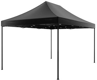 Easy Up 3x4,5m Zwart Luxe Zonder Zijwanden Partytent