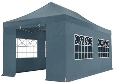 Easy Up 3x6m Grijs 30mm (Aluminium Buizen) Semi Prof Partytent