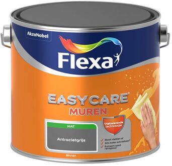 Easycare - Muurverf Mat - Antracietgrijs - 2,5 liter