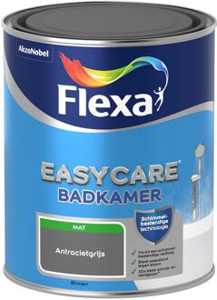 Easycare - Muurverf Mat - Badkamer - Antracietgrijs - 1 liter