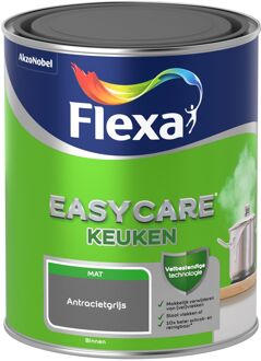 Easycare - Muurverf Mat - Keuken - Antracietgrijs - 1 liter