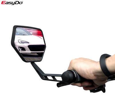 EasyDo 1 Pair Bicycle Rear View Mirror Bike Cycling Wide Range Back Sight Reflector Adjustable Left Right Mirrors