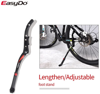 EasyDo Bike Accessories 24'-29'' Chain Stay No Need Tool Bike Kickstand Mountain Bike Bicycle Parking Rack Bicycle Bike Stand
