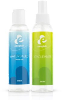 EasyGlide ToyBundel - Glijmiddel & Cleaner (2x 150ml) Transparant