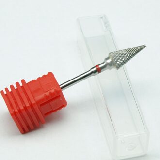 EasyNail ~ 3/32 ''Fijne Wolfraam stalen Nail Boor nail file Carbide Nozzle Gel remover Nail Cleaner Millings Bit m0713