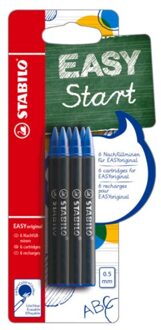 EASYoriginal - Penvulling 0,5 mm Medium - Blauw - Blister 6 stuks