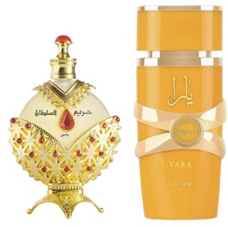 Eau de Parfum Luxplus Khadlaj Hareem Al Sultan Gold Oil & Lattafa Yara Tous 35 ml + 100 ml